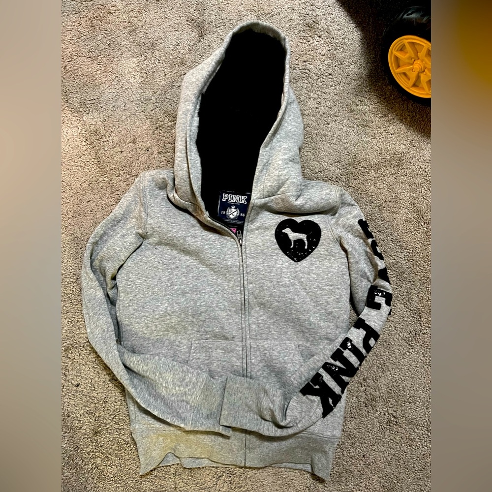 Victorias Secret PINK fully lined zip up hoodie